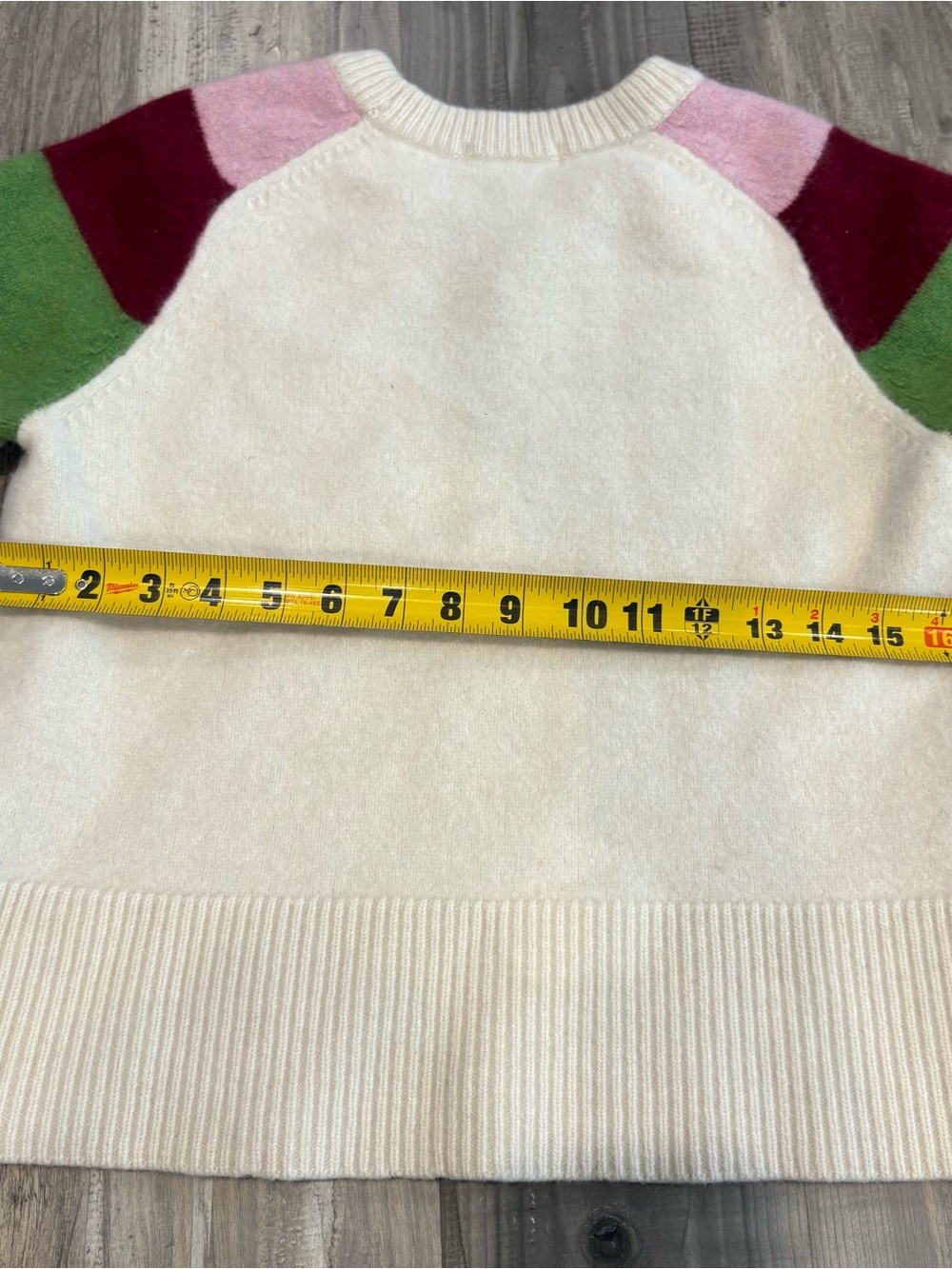 Boden Olivia Stripe Sleeve 100% RWS Certified Merino Wool Jumper Sweater SZ L - Picture 8 of 11